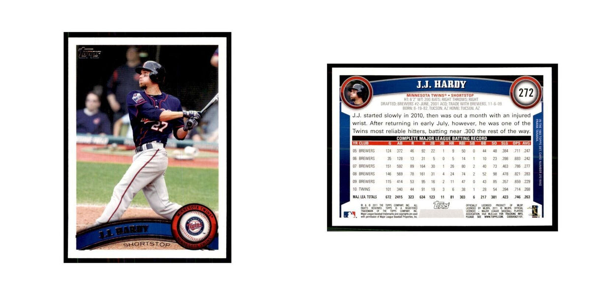 2011 Topps J.J. Hardy Baseball Cards #272
