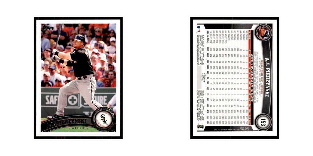 2011 Topps A.J. Pierzynski Baseball Cards #153