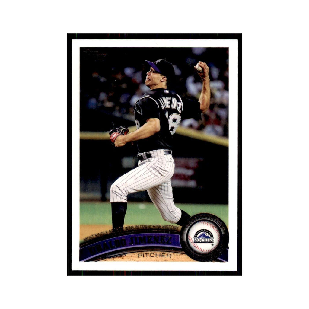 2011 Topps Ubaldo Jimenez Baseball Cards #141