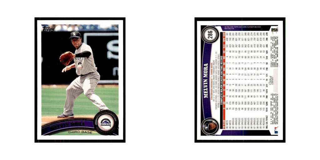 2011 Topps Melvin Mora Baseball Cards #286