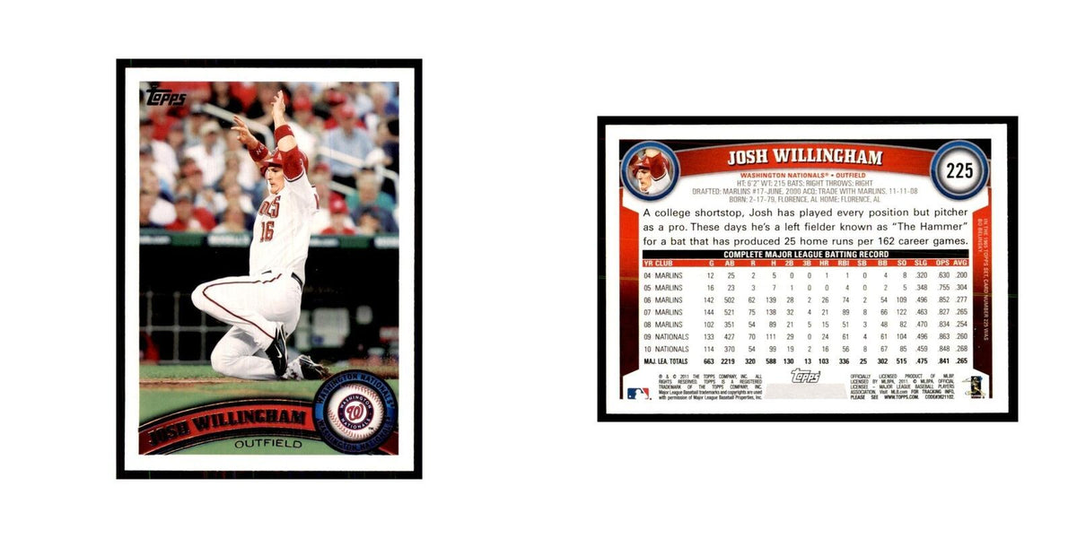 2011 Topps Josh Willingham Baseball Cards #225