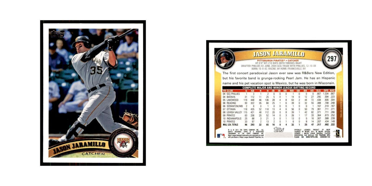 2011 Topps Jason Jaramillo Baseball Cards #297