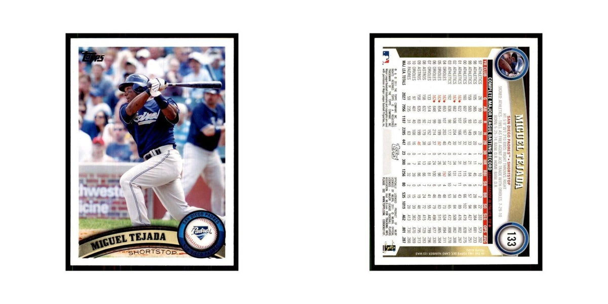 2011 Topps Miguel Tejada Baseball Cards #133