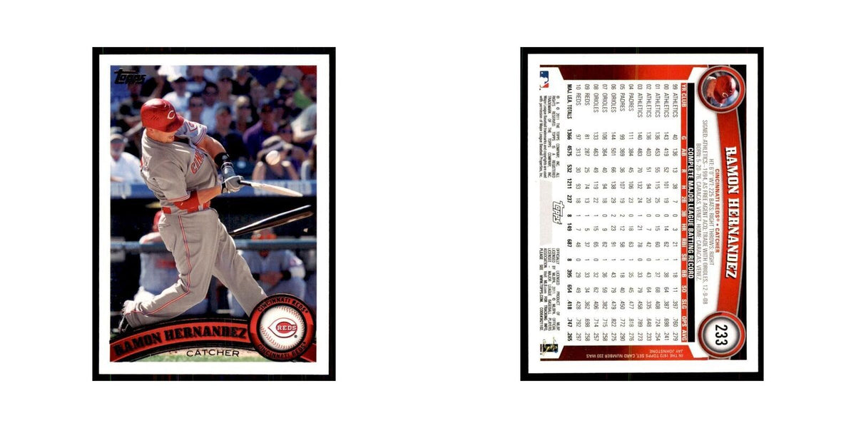 2011 Topps Ramon Hernandez Baseball Cards #233