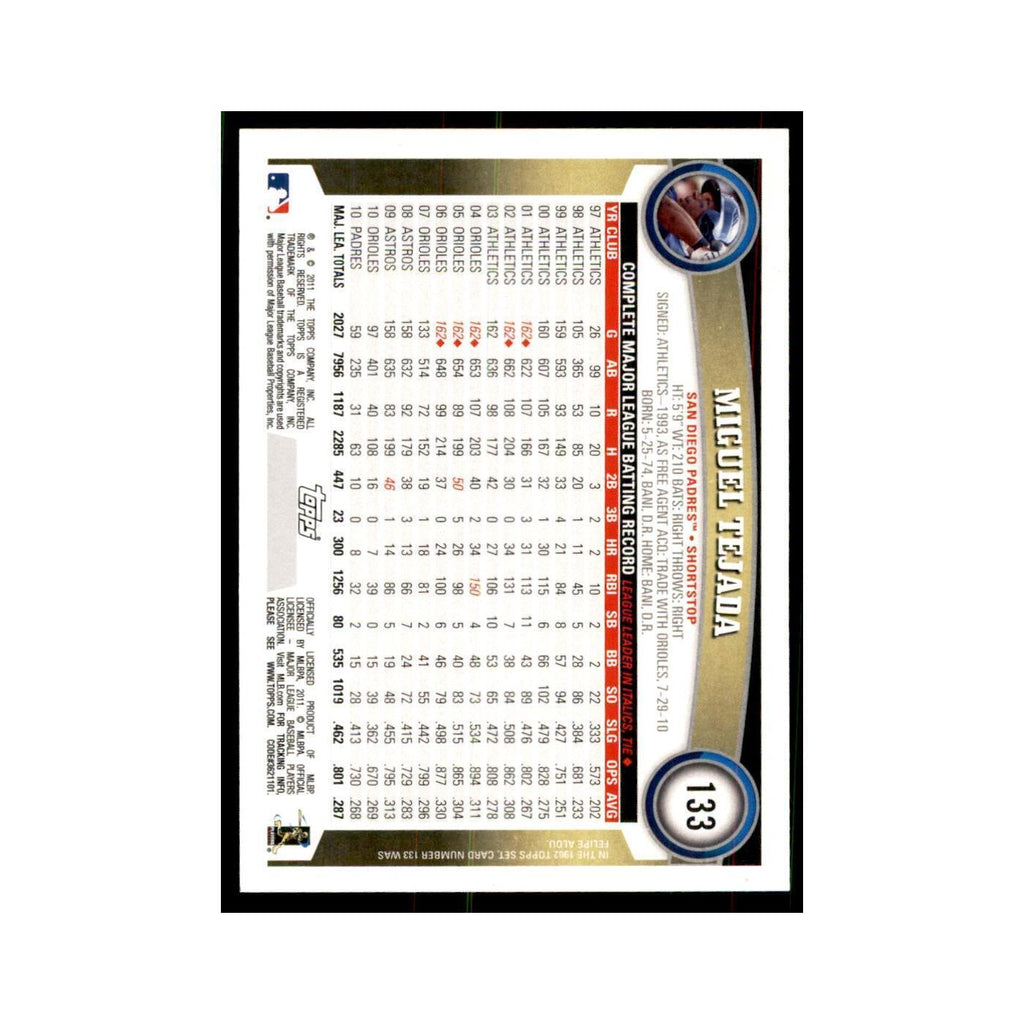 2011 Topps Miguel Tejada Baseball Cards #133