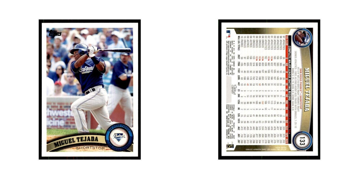2011 Topps Miguel Tejada Baseball Cards #133