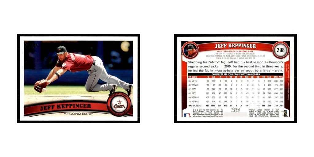 2011 Topps Jeff Keppinger Baseball Cards #298