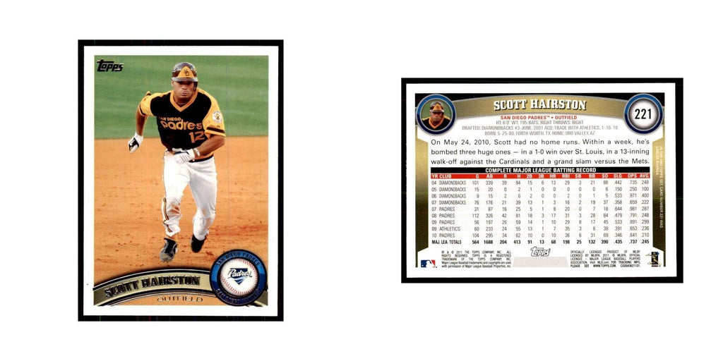 2011 Topps Scott Hairston Baseball Cards #221