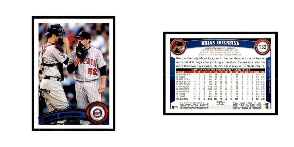 2011 Topps Brian Duensing Baseball Cards #132