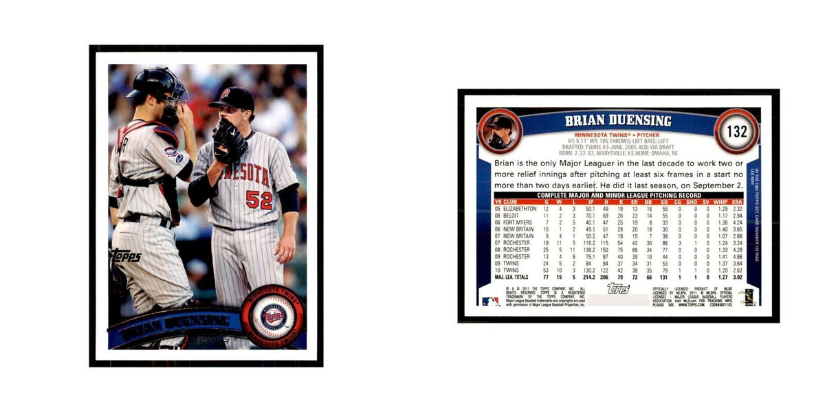 2011 Topps Brian Duensing Baseball Cards #132