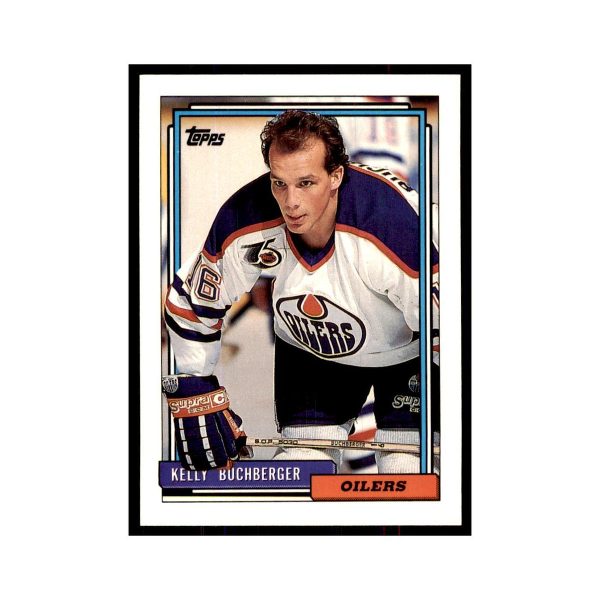 Kelly Buchberger 1992 Topps #455 Hockey Cards Hockey Card NM