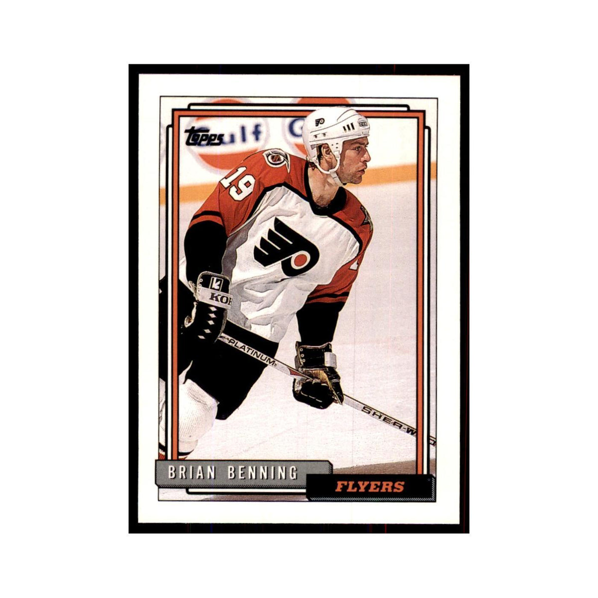 Brian Benning 1992 Topps #250 Hockey Cards Hockey Card NM