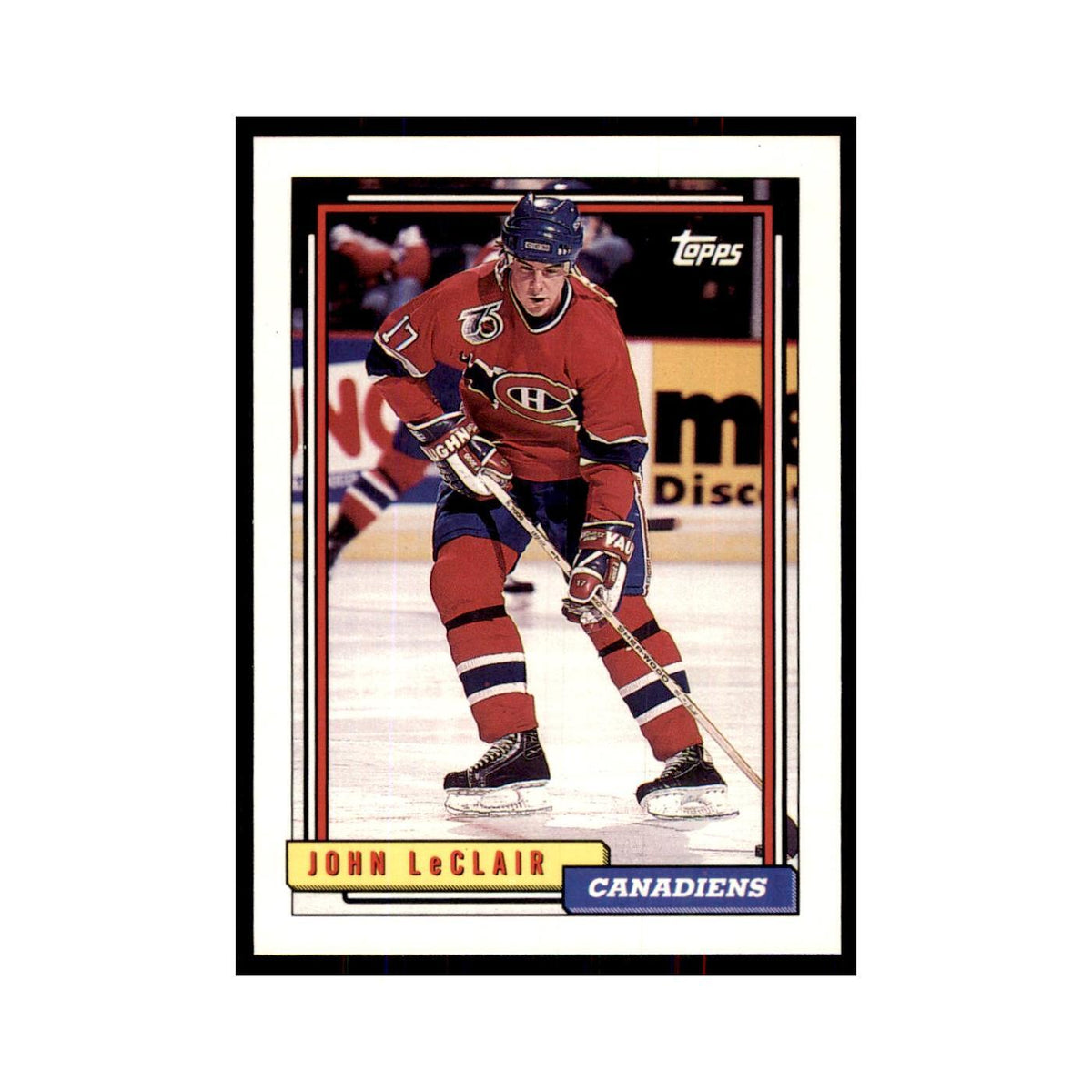 John LeClair 1992 Topps #500 Hockey Cards Hockey Card NM