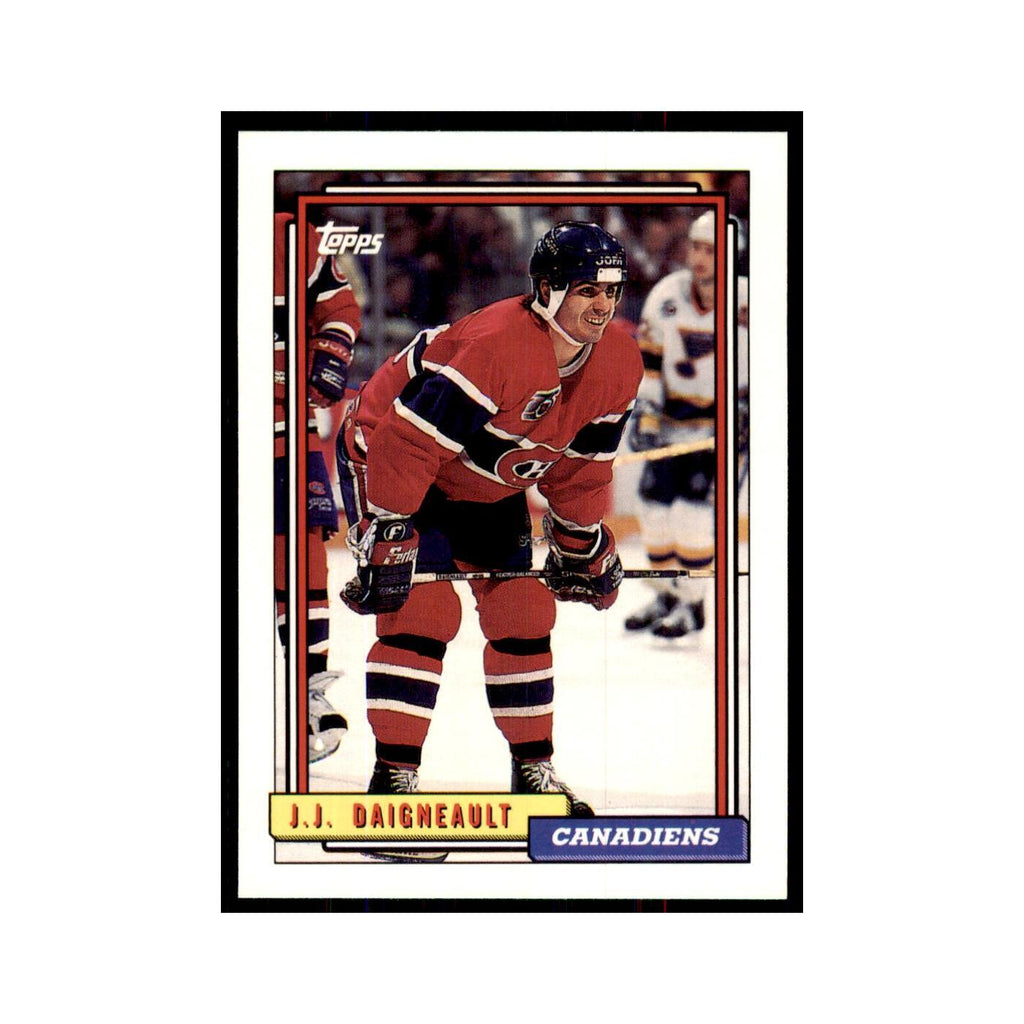 J.J. Daigneault 1992 Topps #334 Hockey Cards Hockey Card NM