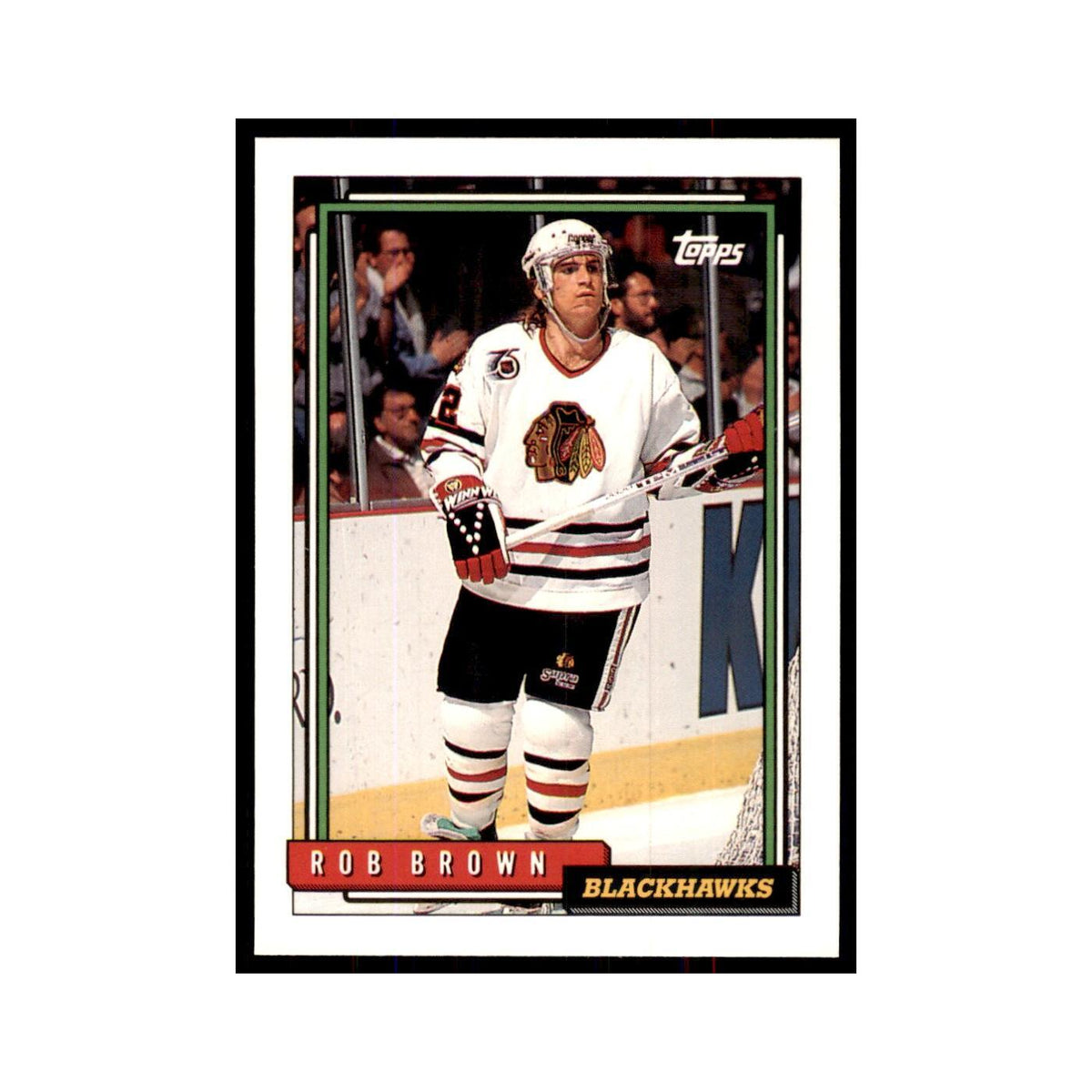 Rob Brown 1992 Topps #72 Hockey Cards Hockey Card NM