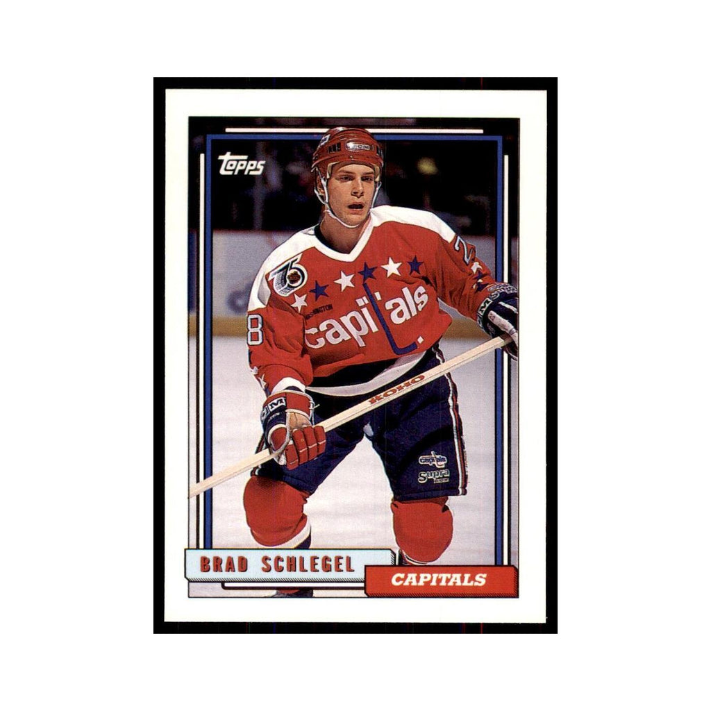 Brad Schlegel 1992 Topps #377 Hockey Cards Hockey Card NM