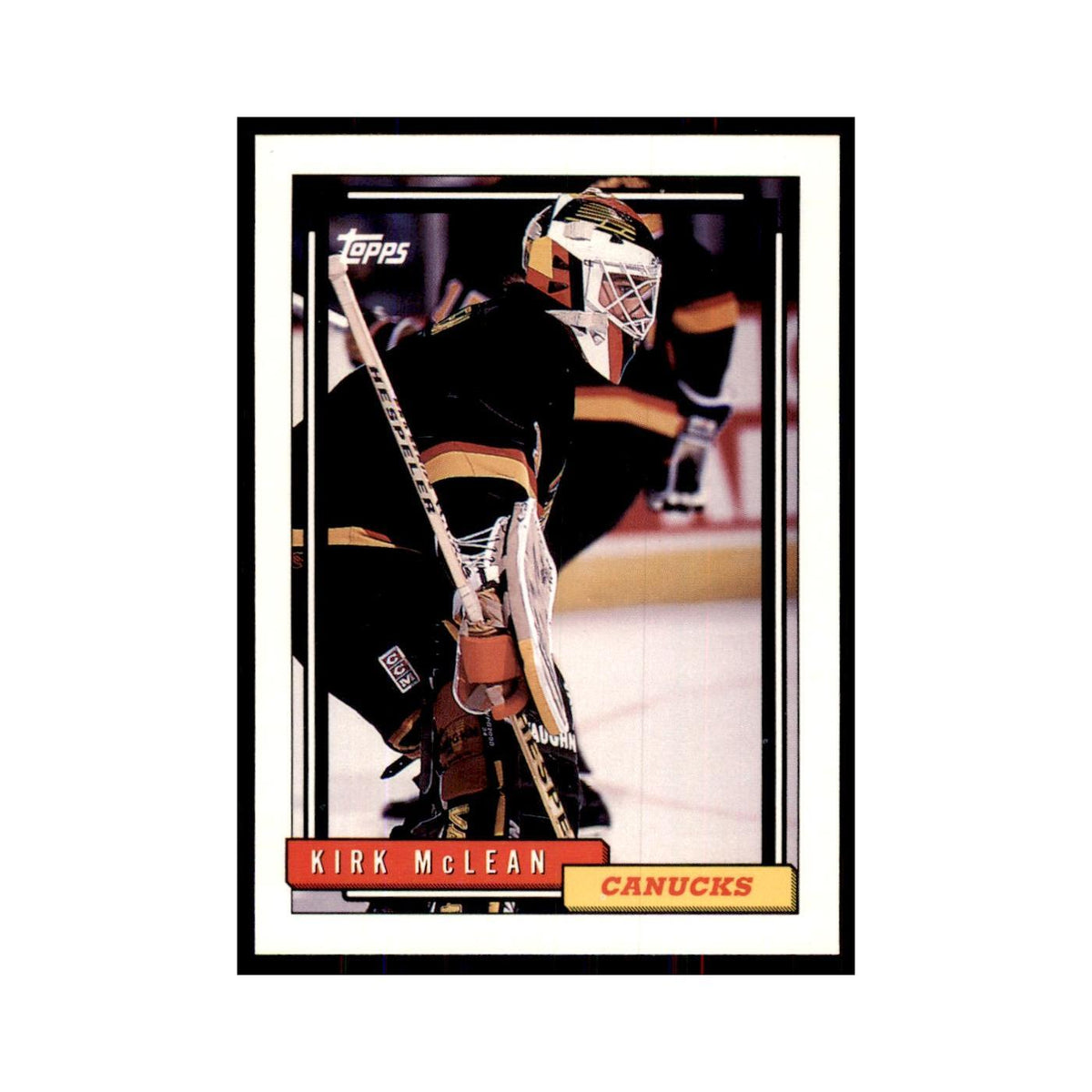 Kirk McLean 1992 Topps #130 Hockey Cards Hockey Card NM