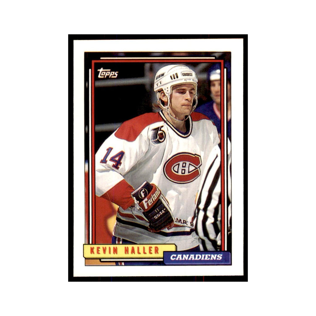 Kevin Haller 1992 Topps #445 Hockey Cards Hockey Card NM