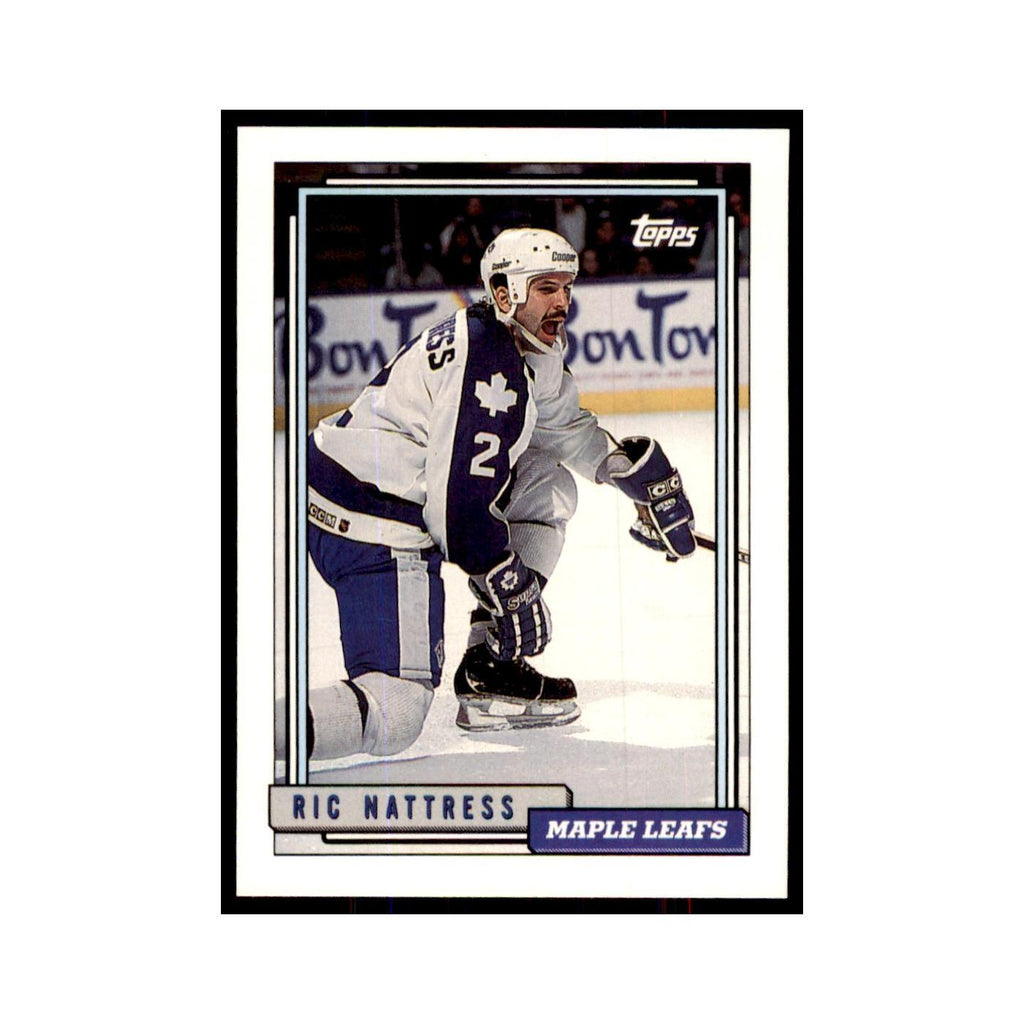 Ric Nattress 1992 Topps #219 Hockey Cards Hockey Card NM