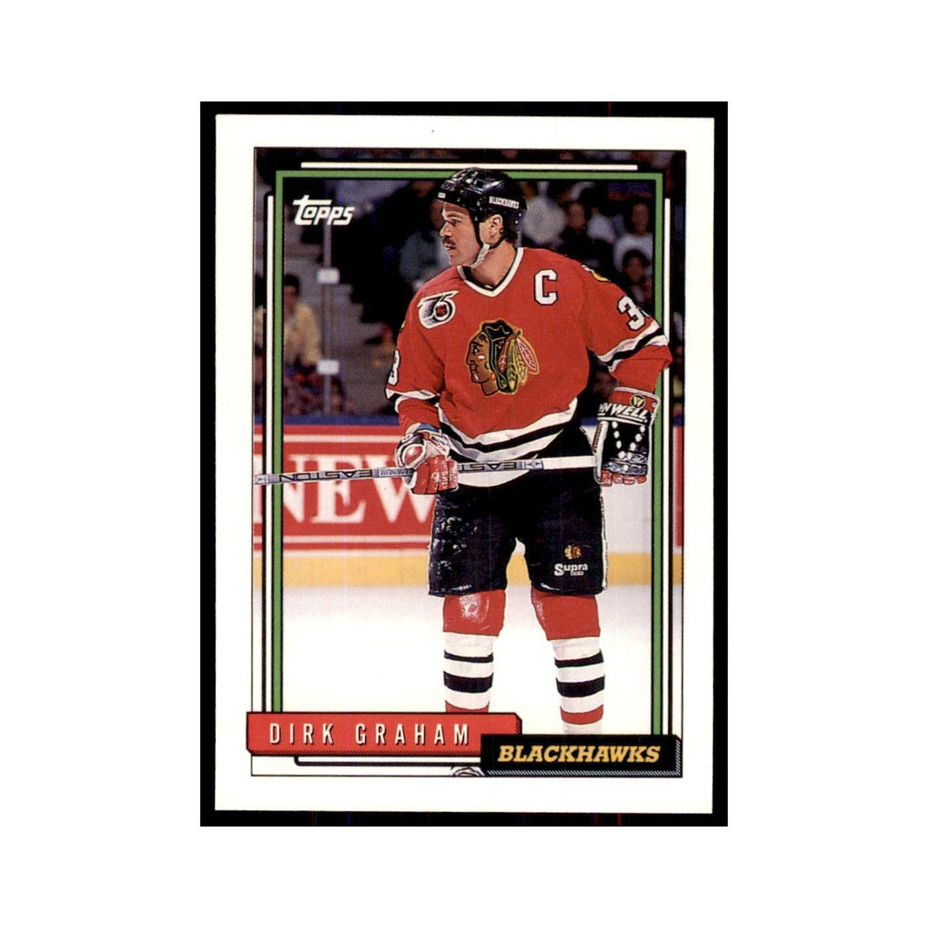 Dirk Graham 1992 Topps #376 Hockey Cards Hockey Card NM