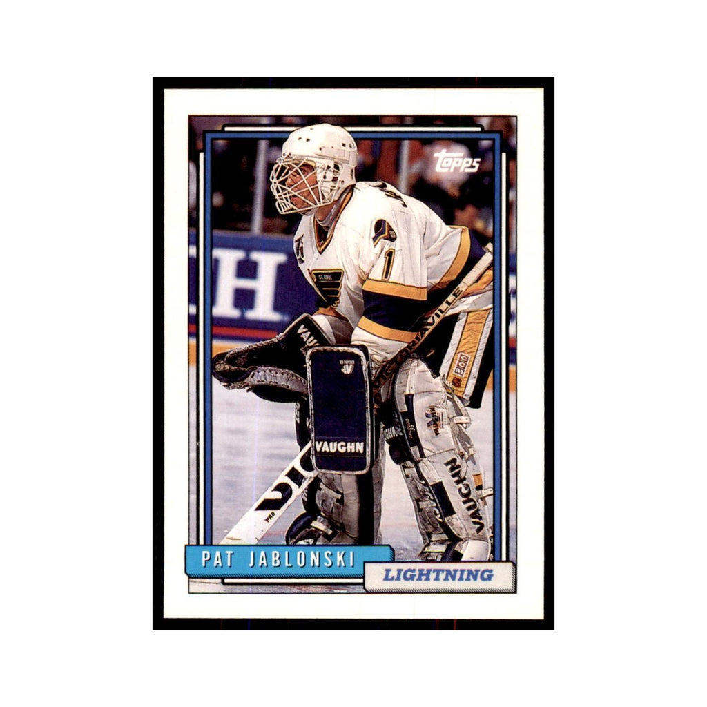 Pat Jablonski 1992 Topps #396 Hockey Cards Hockey Card NM