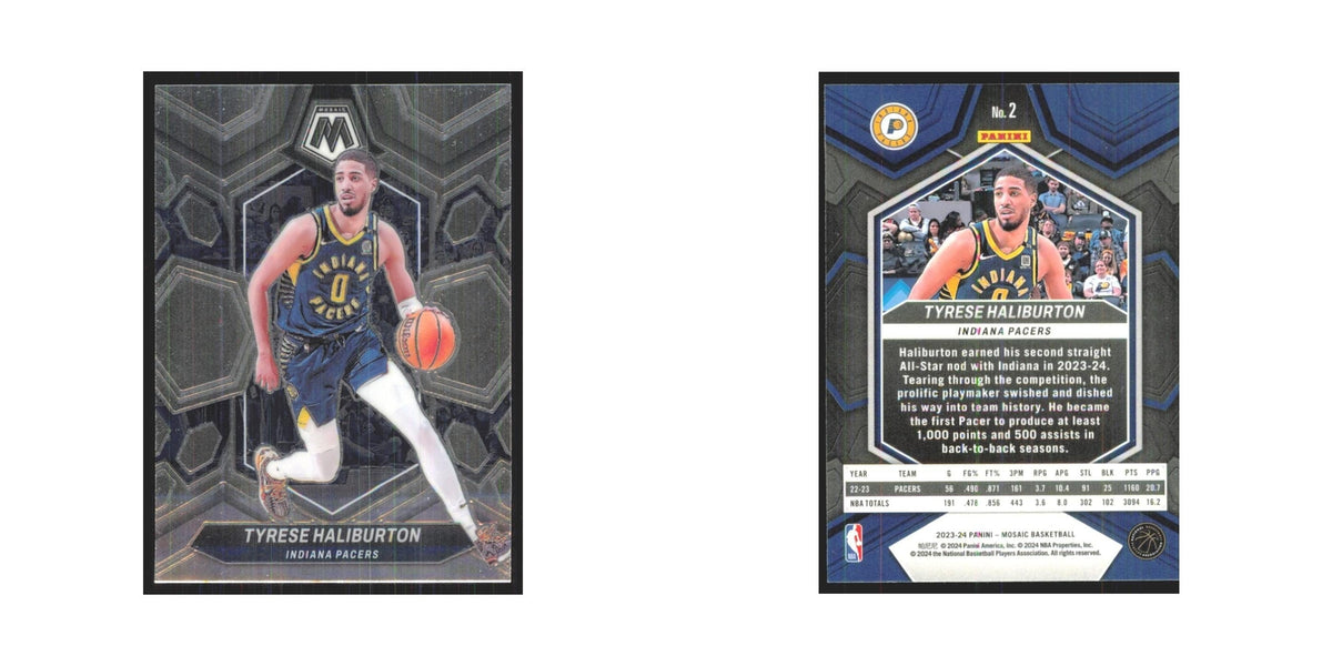 Tyrese Haliburton 2023 Panini Mosaic #2 Indiana Pacers Basketball Card NM