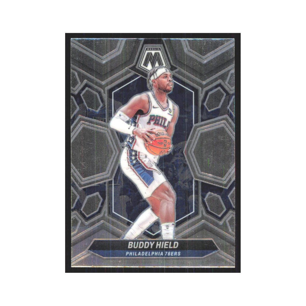 Buddy Hield 2023 Panini Mosaic #84 Philadelphia 76ers Basketball Card NM