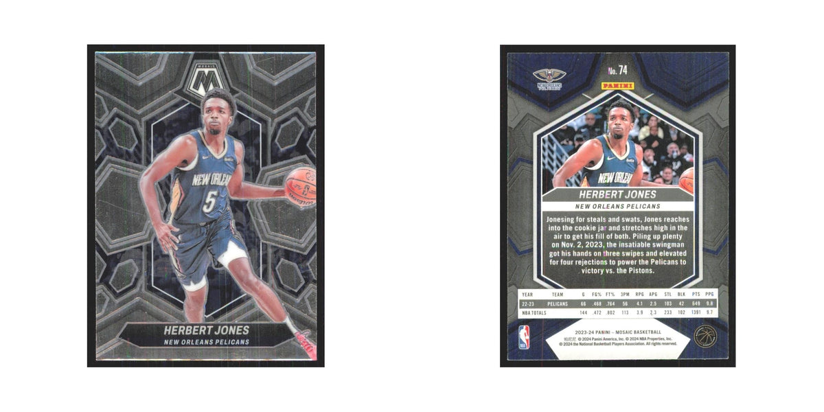 Herbert Jones 2023 Panini Mosaic #74 New Orleans Pelicans Basketball Card NM