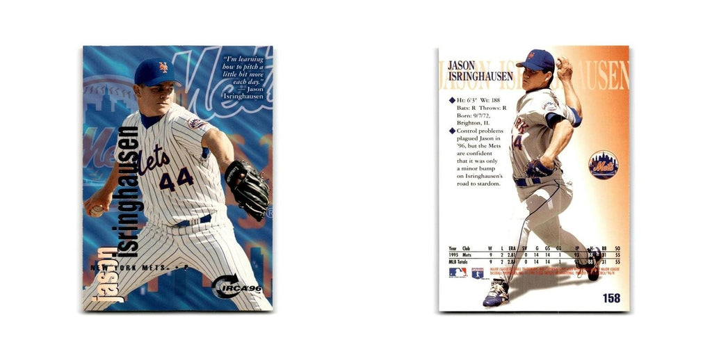 Jason Isringhausen 1996 Circa #158 New York Mets Baseball Card NM