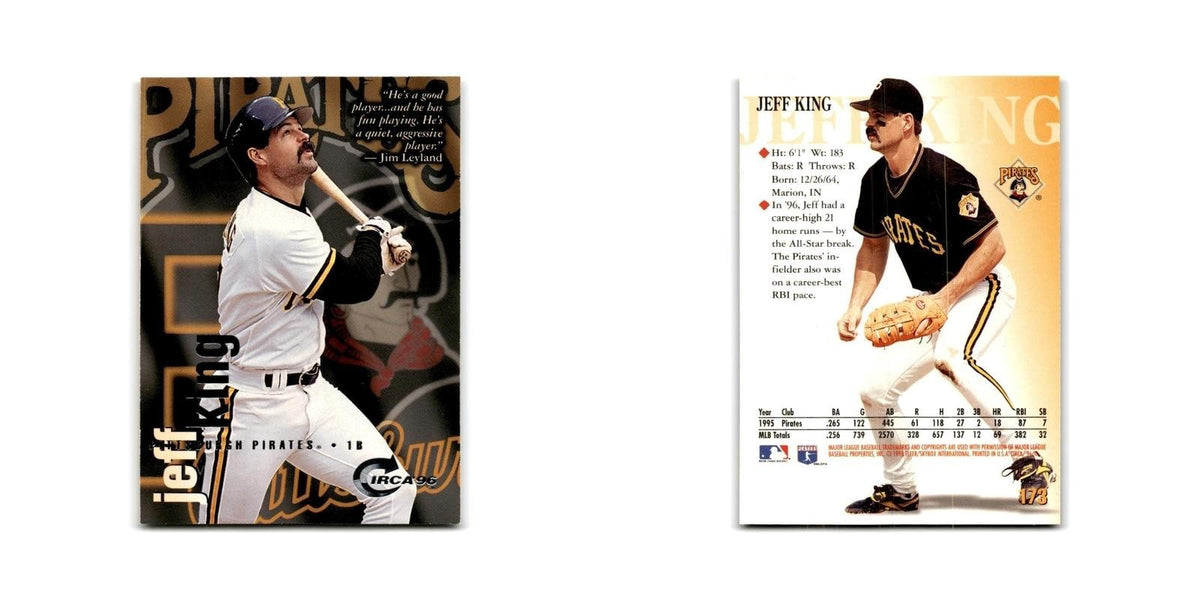 Jeff King 1996 Circa #173 Pittsburgh Pirates Baseball Card NM