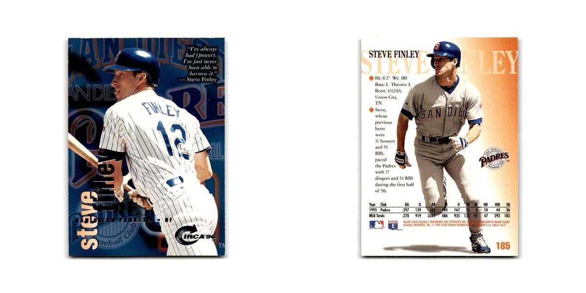 Steve Finley 1996 Circa #185 San Diego Padres Baseball Card NM