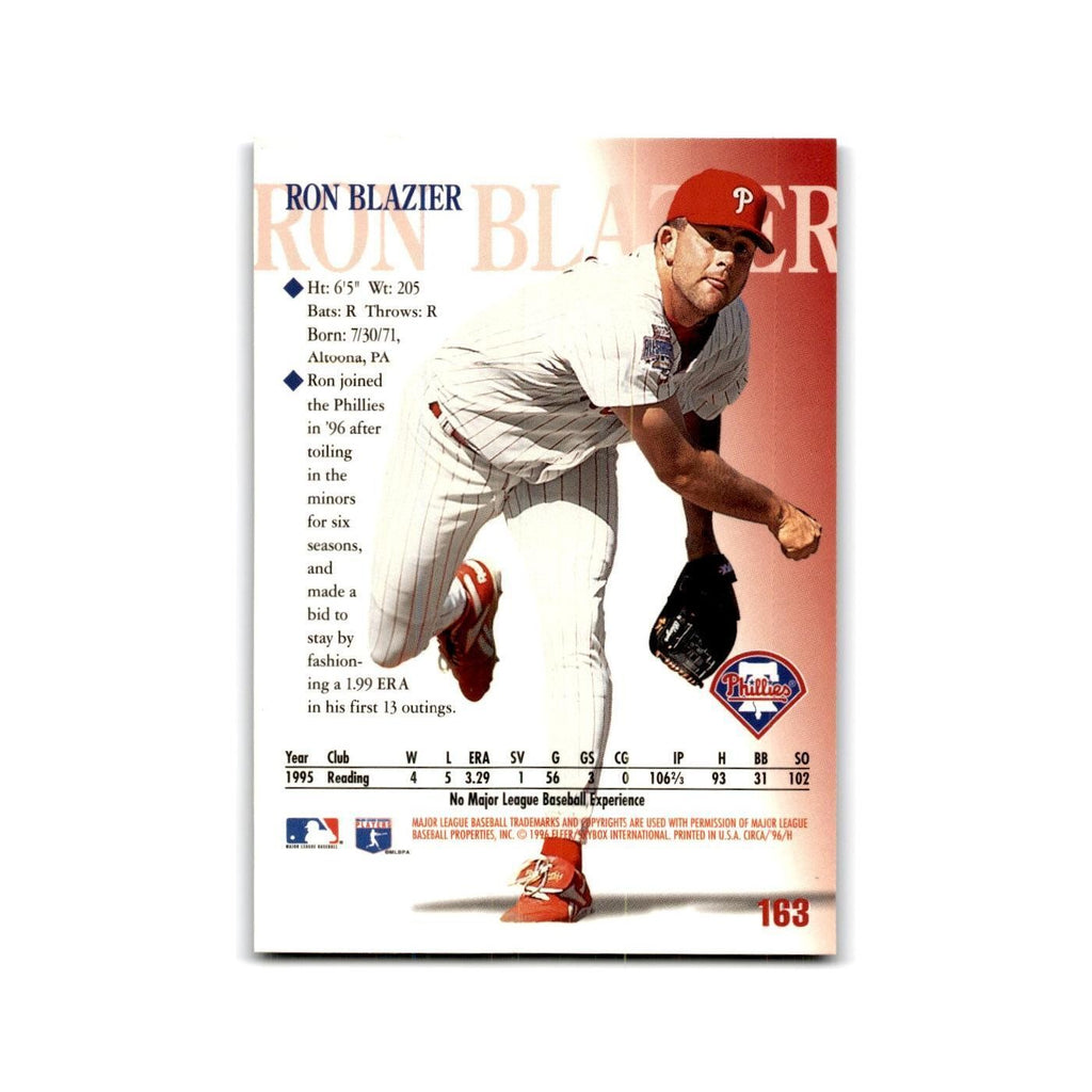 Ron Blazier 1996 Circa #163 Philadelphia Phillies Baseball Card NM