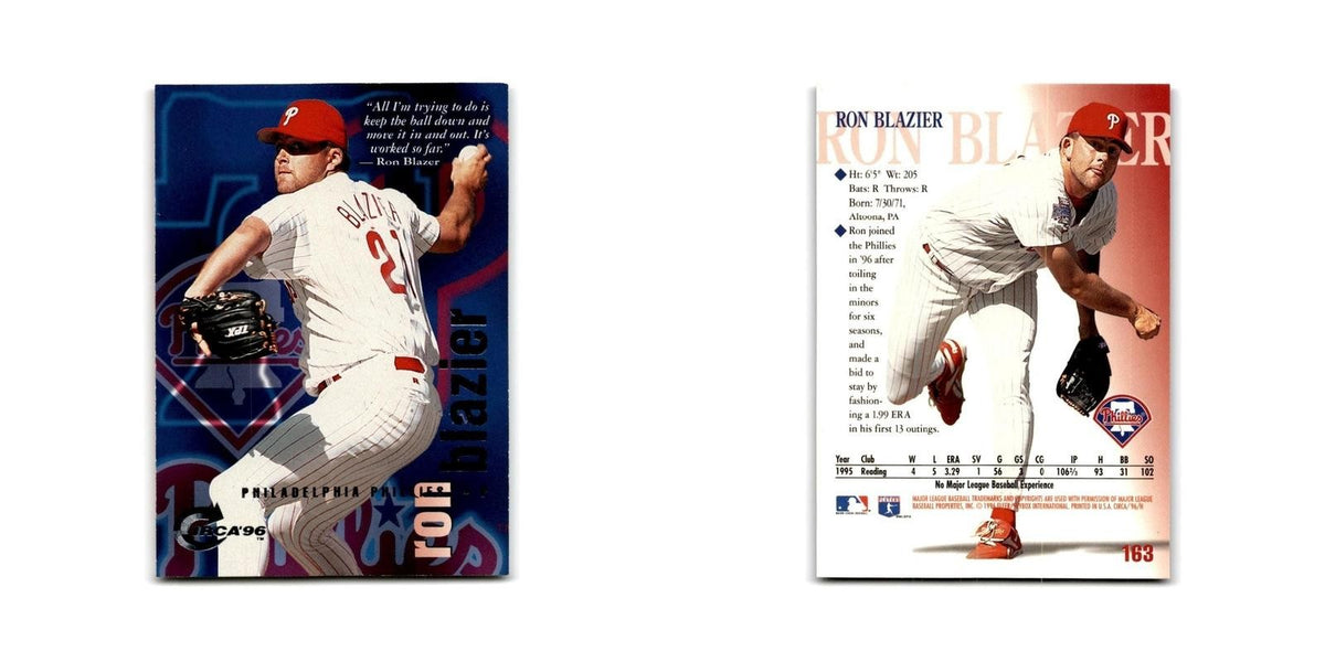 Ron Blazier 1996 Circa #163 Philadelphia Phillies Baseball Card NM