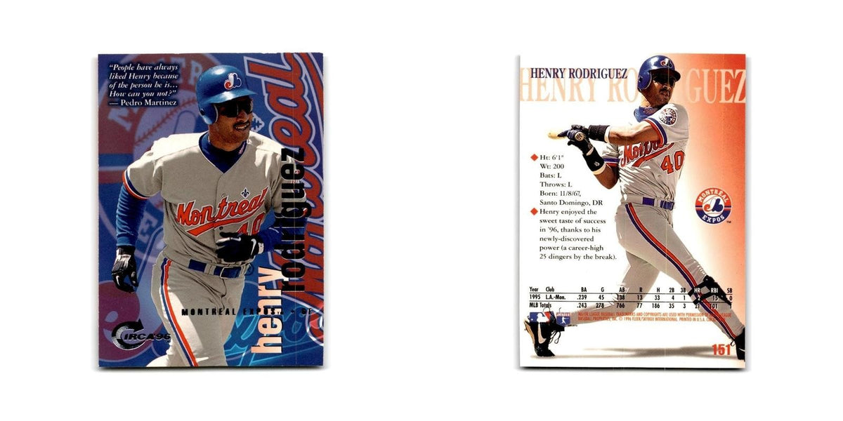 Henry Rodriguez 1996 Circa #151 Montreal Expos Baseball Card NM