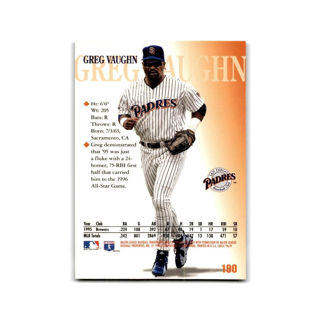 Greg Vaughn 1996 Circa #190 San Diego Padres Baseball Card NM