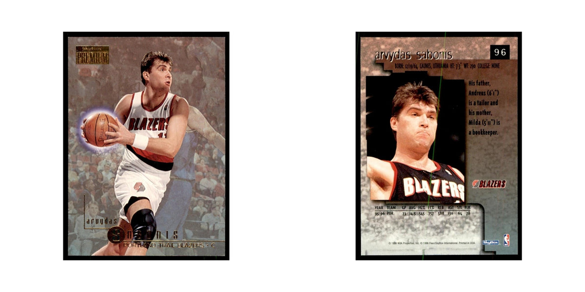 1996 SkyBox Premium Arvydas Sabonis Basketball Cards #96