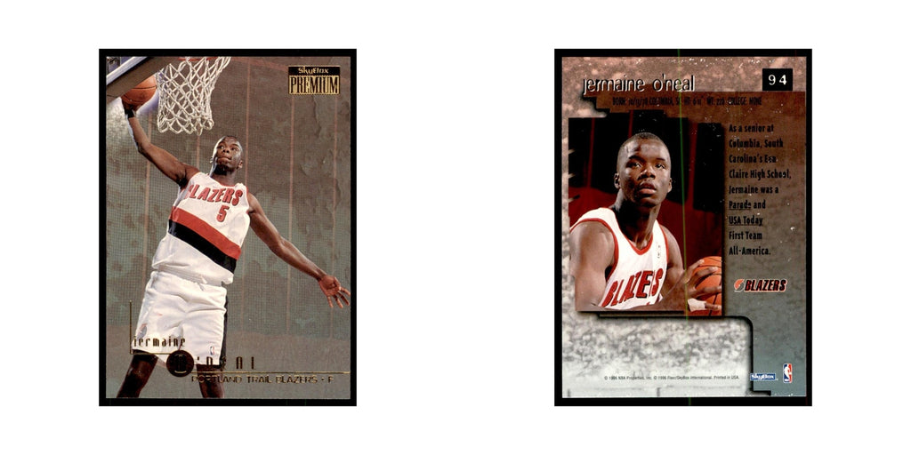 1996 SkyBox Premium Jermaine O'Neal Basketball Cards #94
