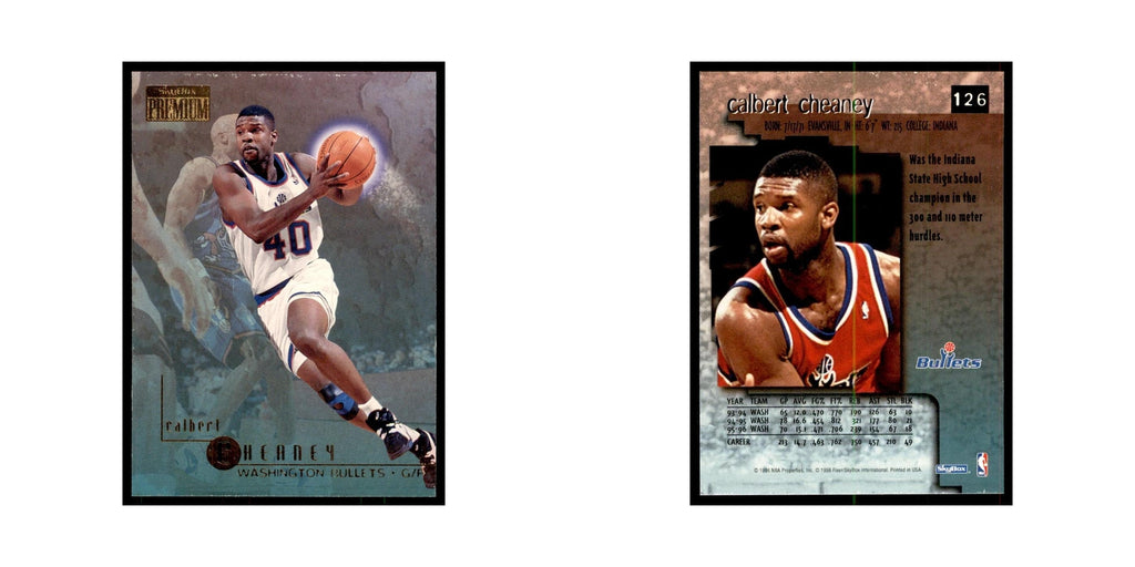 1996 SkyBox Premium Calbert Cheaney Basketball Cards #126