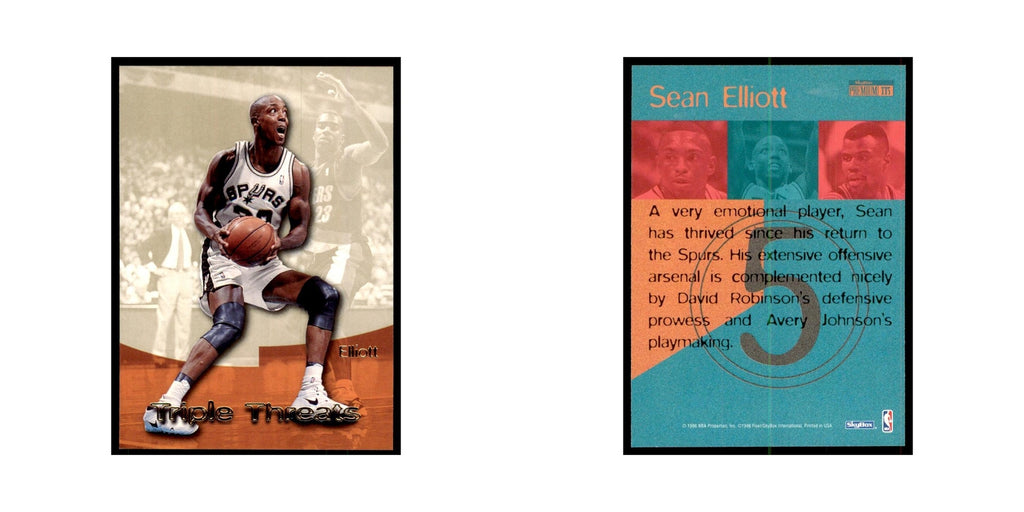 1996 SkyBox Premium Sean Elliott Basketball Cards #TT5