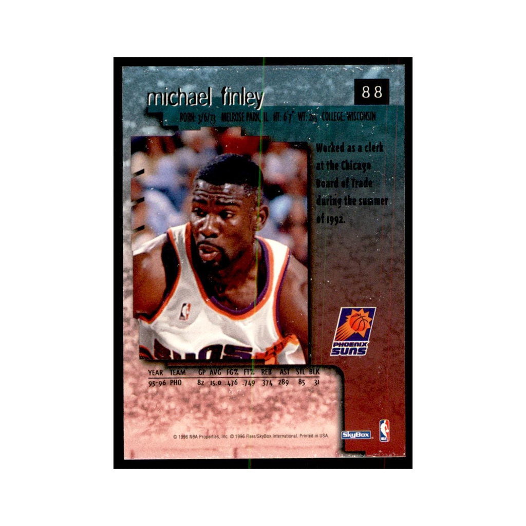1996 SkyBox Premium Michael Finley Basketball Cards #88