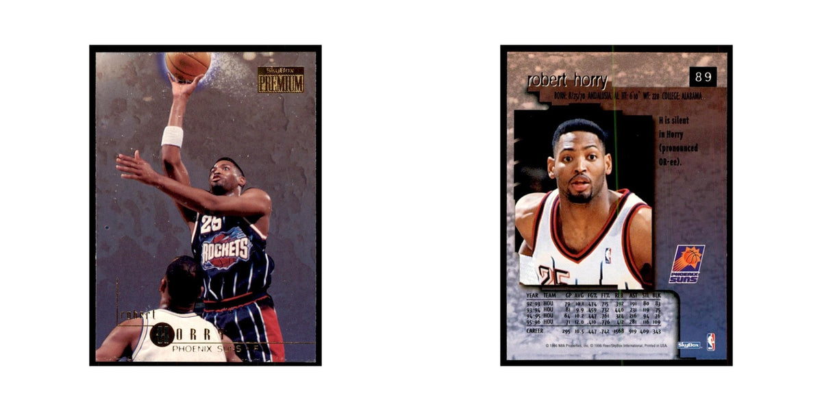 1996 SkyBox Premium Robert Horry Basketball Cards #89