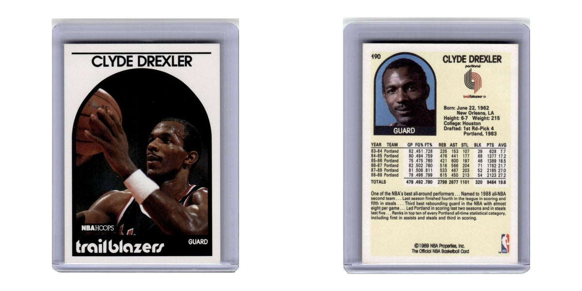 1989 Hoops Clyde Drexler Blazers #190