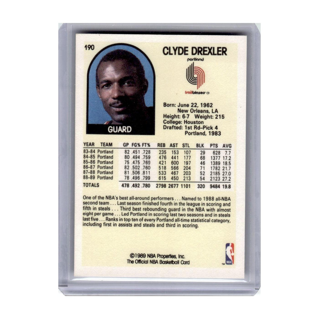 1989 Hoops Clyde Drexler Blazers #190