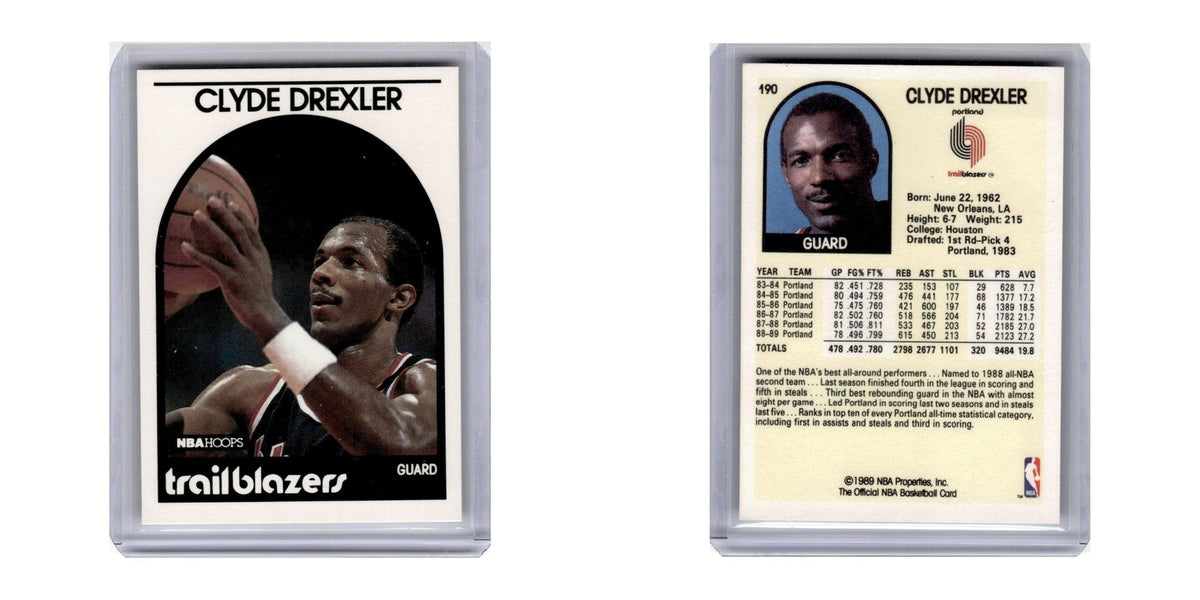 1989 Hoops Clyde Drexler Blazers #190