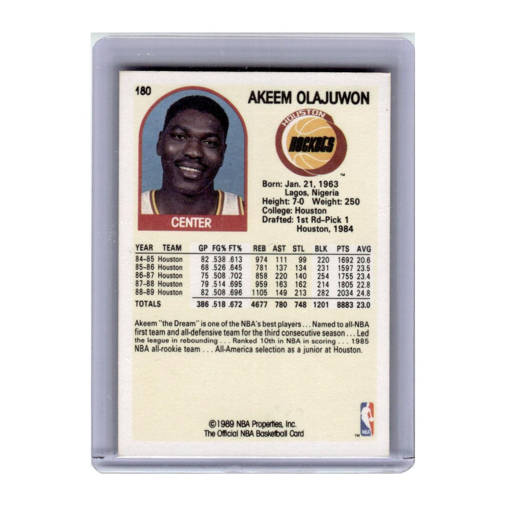 1989 Hoops Akeem Olajuwon Rockets #180