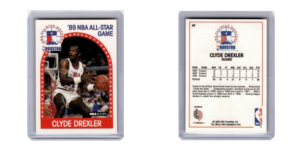 1989 Hoops Clyde Drexler Blazers #69