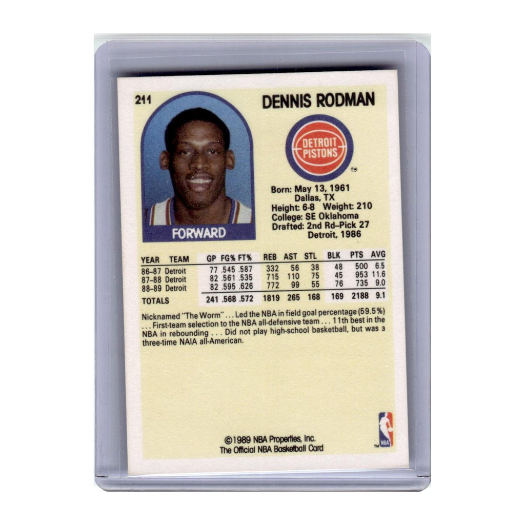 1989 Hoops Dennis Rodman Pistons #211