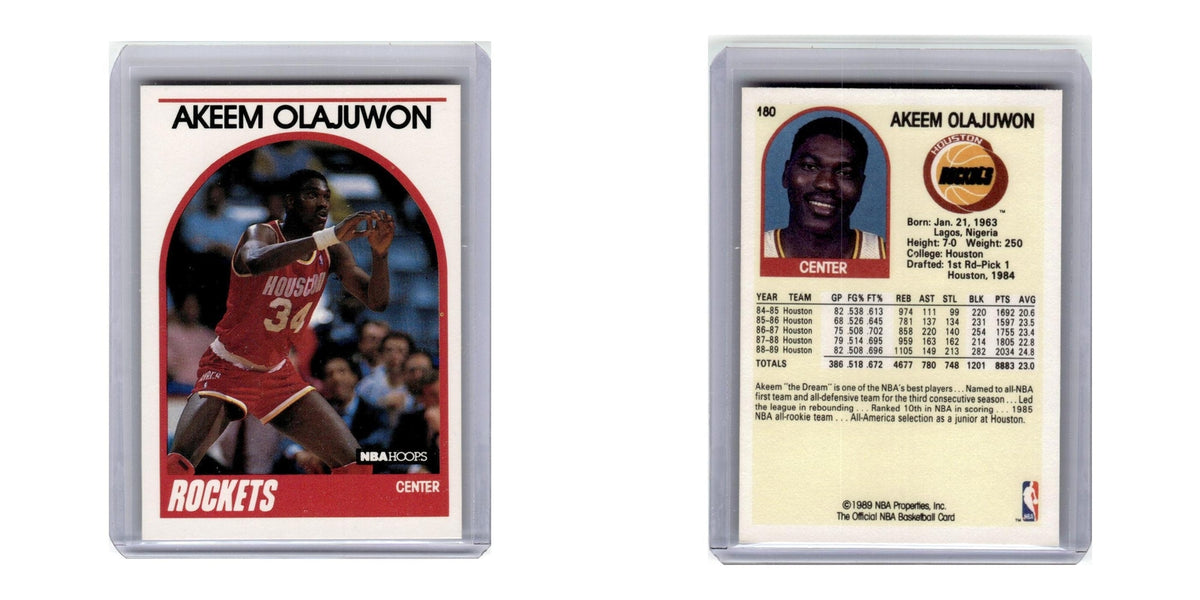 1989 Hoops Akeem Olajuwon Rockets #180