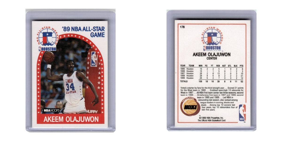 1989 Hoops Akeem Olajuwon Rockets #178