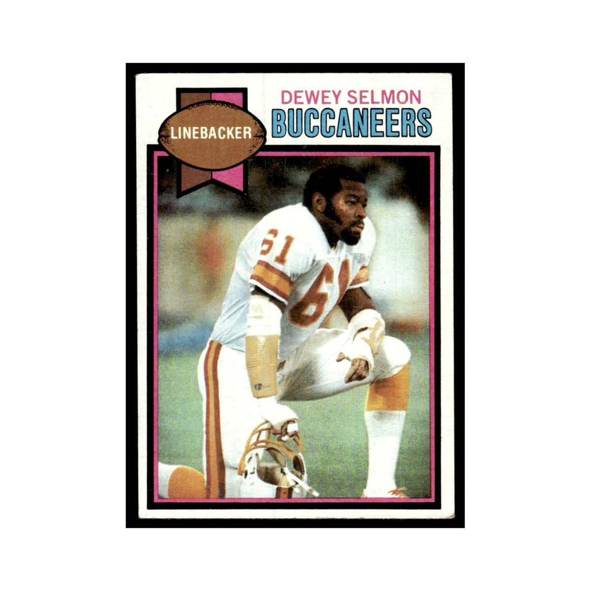 1979 Topps Football Card Dewey Selmon Buccaneers #303